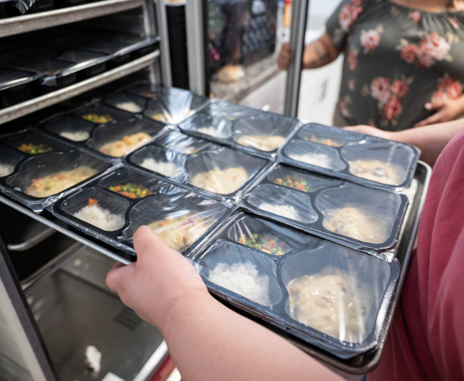 Food with tray
