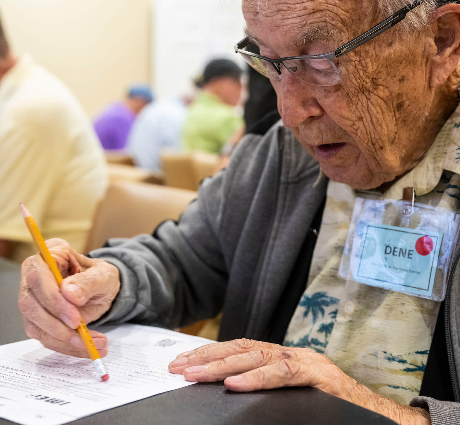 Elder writing